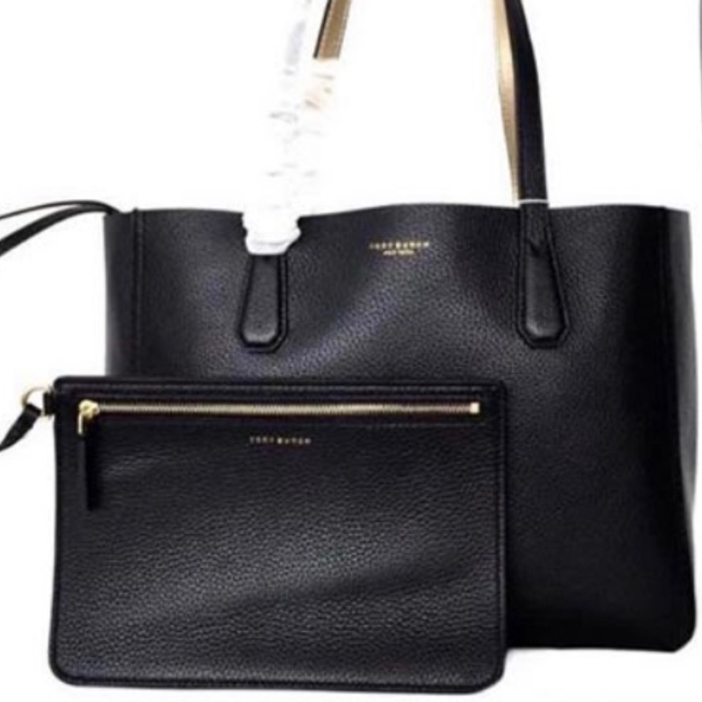 ⛔️SOLD/Authentic Tory Burch Rev.leather tote/pouch - Picture 7 of 8